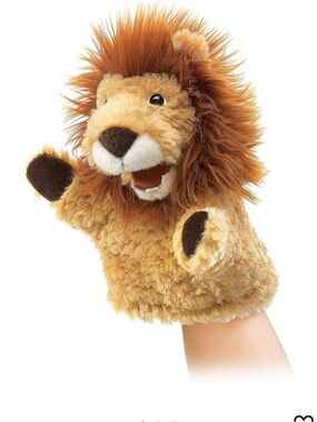 Folkmanis Little Lion Hand Puppet | Plush Stuffed Animal Toy | NWT
